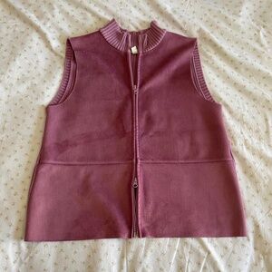 double zip mauve vest 🫶🏼